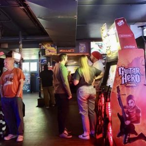 Guitar Hero in frame of arcade picture