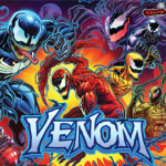 The translite for the Venom Premium Pinball machine